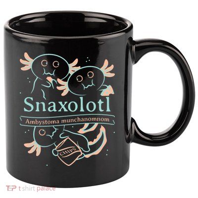 Snaxolotl Cute Axolotl Chips 11oz C Handle Ceramic Mug