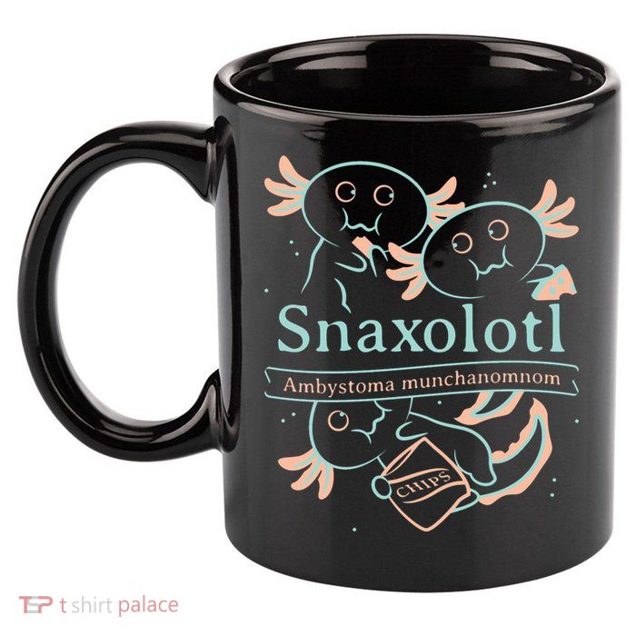 Snaxolotl Cute Axolotl Chips 11oz C Handle Ceramic Mug
