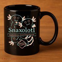 Snaxolotl Cute Axolotl Chips 11oz C Handle Ceramic Mug