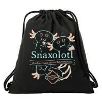 Snaxolotl Cute Axolotl Chips Drawstring Bag