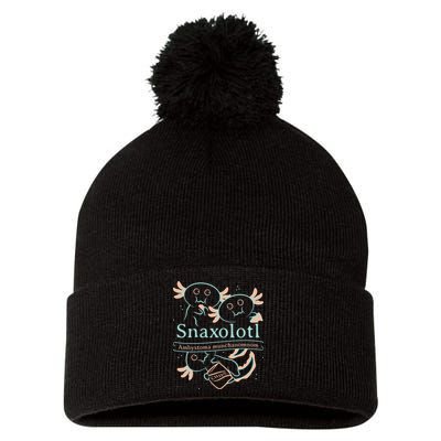 Snaxolotl Cute Axolotl Chips Pom Pom 12in Knit Beanie