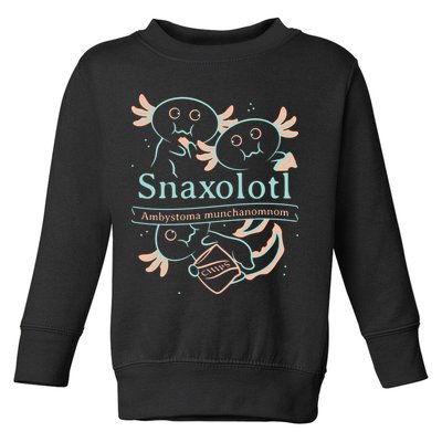 Snaxolotl Cute Axolotl Chips Toddler Sweatshirt