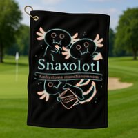 Snaxolotl Cute Axolotl Chips Golf Towel