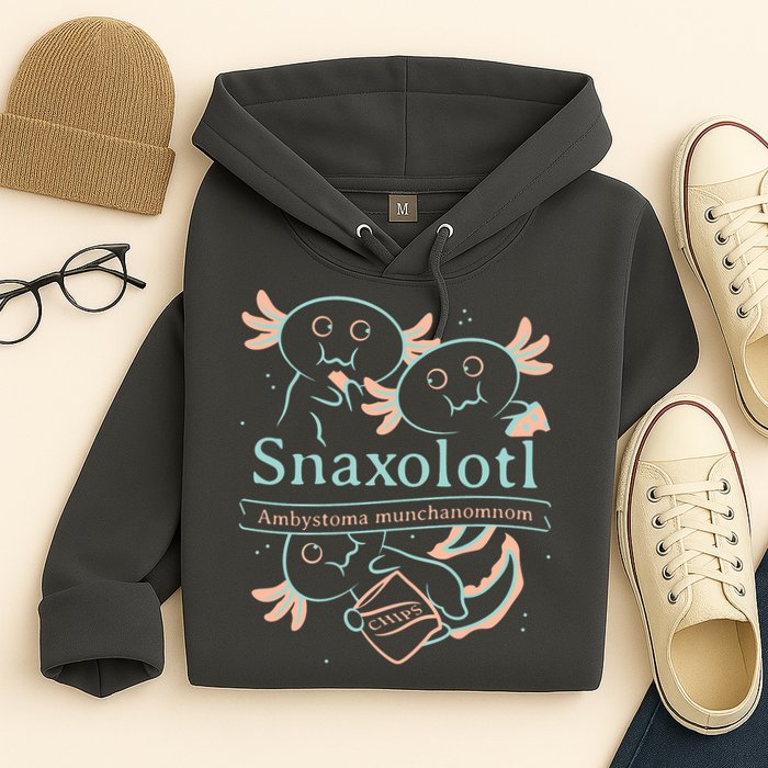 Snaxolotl Cute Axolotl Chips Hoodie
