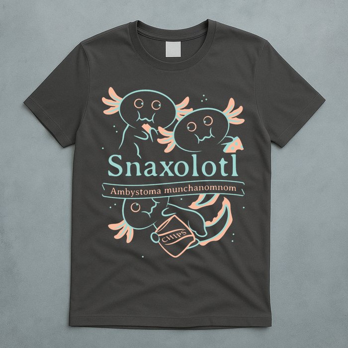 Snaxolotl Cute Axolotl Chips T-Shirt