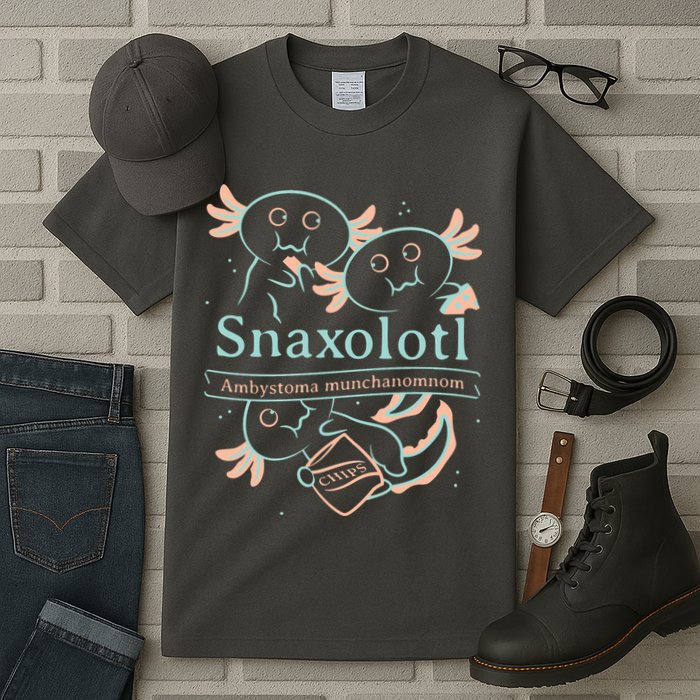 Snaxolotl Cute Axolotl Chips Tall T-Shirt