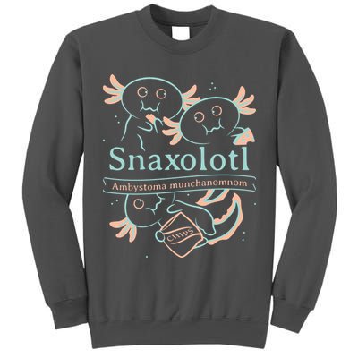 Snaxolotl Cute Axolotl Chips Tall Sweatshirt