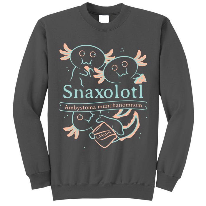 Snaxolotl Cute Axolotl Chips Tall Sweatshirt