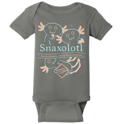 Snaxolotl Cute Axolotl Chips Baby Bodysuit