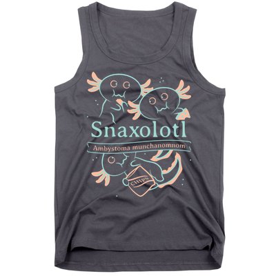 Snaxolotl Cute Axolotl Chips Tank Top