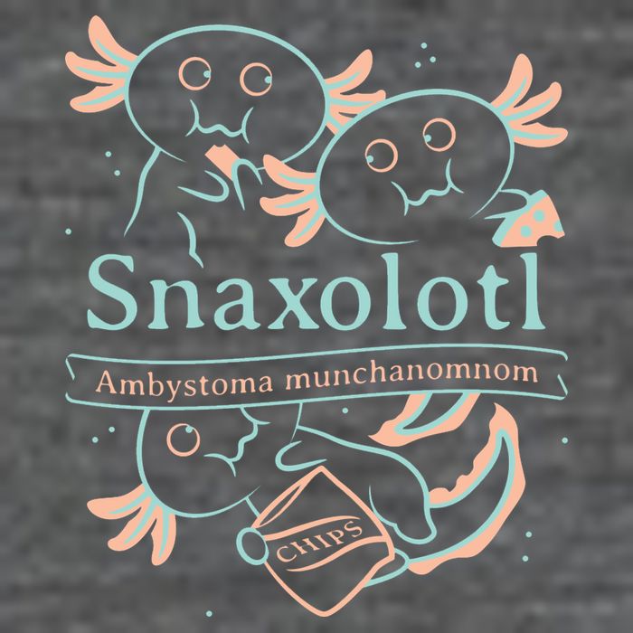 Snaxolotl Cute Axolotl Chips Short Acrylic Beanie