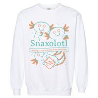 Snaxolotl Cute Axolotl Chips Garment-Dyed Sweatshirt