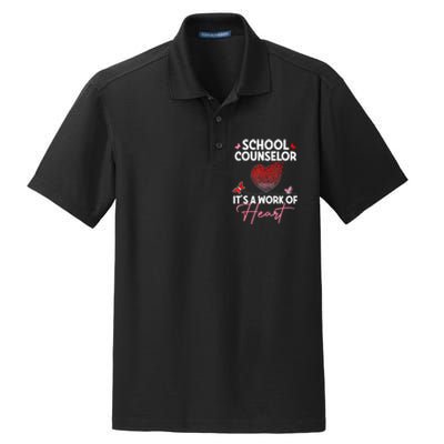 School Counselor Appreciation Gifts Valentine's Day School Dry Zone Grid Polo