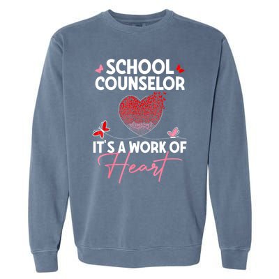 School Counselor Appreciation Gifts Valentine's Day School Garment-Dyed Sweatshirt