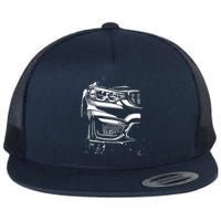 Sports Car Automotive Flat Bill Trucker Hat