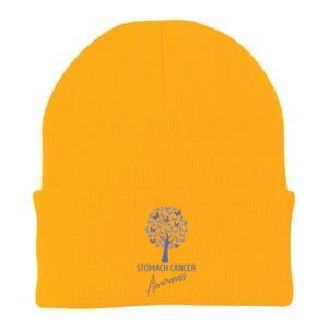 Stomach Cancer Awareness Butterfly Tree Motivational Gift Cute Gift Knit Cap Winter Beanie