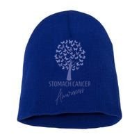 Stomach Cancer Awareness Butterfly Tree Motivational Gift Cute Gift Short Acrylic Beanie