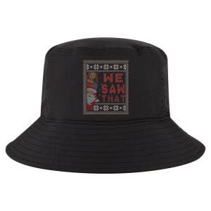 Santa Claus And Jesus Christ We Saw That For Christmas Cool Comfort Performance Bucket Hat