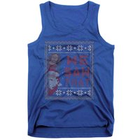 Santa Claus And Jesus Christ We Saw That For Christmas Tank Top