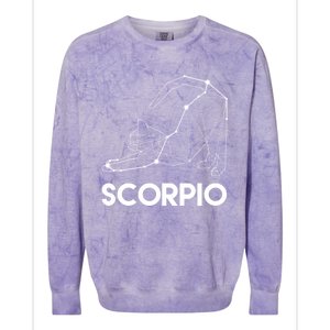 Scorpio Cat Astrology Sign Gift Colorblast Crewneck Sweatshirt