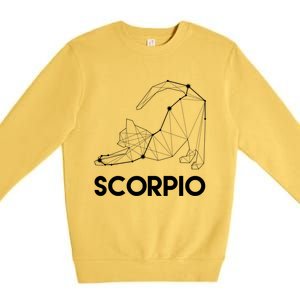 Scorpio Cat Astrology Sign Gift Premium Crewneck Sweatshirt