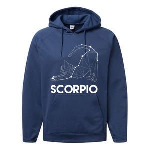 Scorpio Cat Astrology Sign Gift Performance Fleece Hoodie