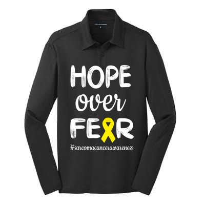 Sarcoma Cancer Awareness Sarcoma Cancer Warrior Cute Gift Silk Touch Performance Long Sleeve Polo