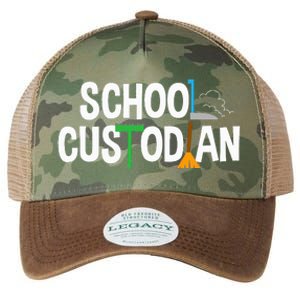 School Custodian Appreciation Gift Janitor Legacy Tie Dye Trucker Hat