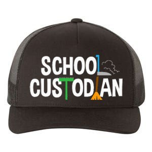 School Custodian Appreciation Gift Janitor Yupoong Adult 5-Panel Trucker Hat