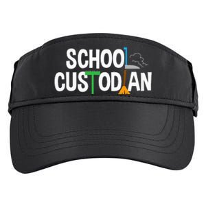 School Custodian Appreciation Gift Janitor Adult Drive Performance Visor