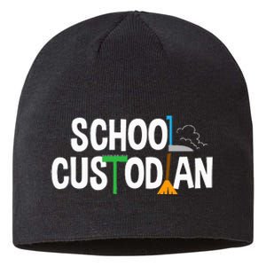 School Custodian Appreciation Gift Janitor Sustainable Beanie