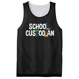 School Custodian Appreciation Gift Janitor Mesh Reversible Basketball Jersey Tank