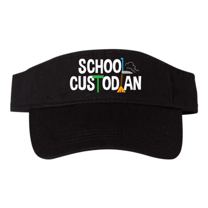 School Custodian Appreciation Gift Janitor Valucap Bio-Washed Visor