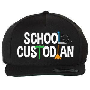 School Custodian Appreciation Gift Janitor Wool Snapback Cap