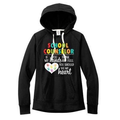 School Counselor Appreciation Back to School Counseling Women's Fleece Hoodie