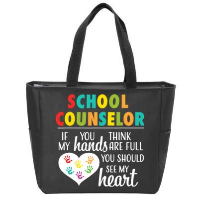 School Counselor Appreciation Back to School Counseling Zip Tote Bag