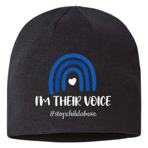 Stop Child Abuse Prevention Awareness Month Sustainable Beanie