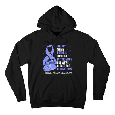 Stomach Cancer Awareness Warrior Periwinkle Ribbon Hoodie