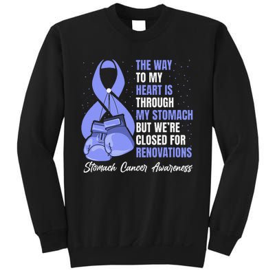 Stomach Cancer Awareness Warrior Periwinkle Ribbon Sweatshirt