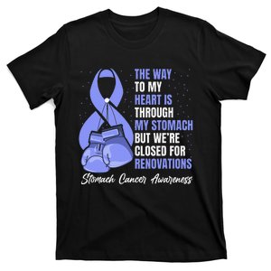 Stomach Cancer Awareness Warrior Periwinkle Ribbon T-Shirt