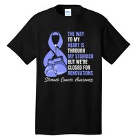 Stomach Cancer Awareness Warrior Periwinkle Ribbon Tall T-Shirt