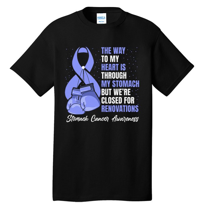 Stomach Cancer Awareness Warrior Periwinkle Ribbon Tall T-Shirt