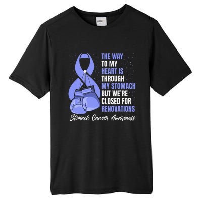 Stomach Cancer Awareness Warrior Periwinkle Ribbon Tall Fusion ChromaSoft Performance T-Shirt