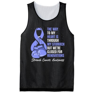 Stomach Cancer Awareness Warrior Periwinkle Ribbon Mesh Reversible Basketball Jersey Tank