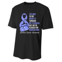 Stomach Cancer Awareness Warrior Periwinkle Ribbon Performance Sprint T-Shirt