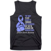 Stomach Cancer Awareness Warrior Periwinkle Ribbon Tank Top