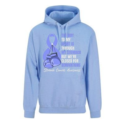 Stomach Cancer Awareness Warrior Periwinkle Ribbon Unisex Surf Hoodie