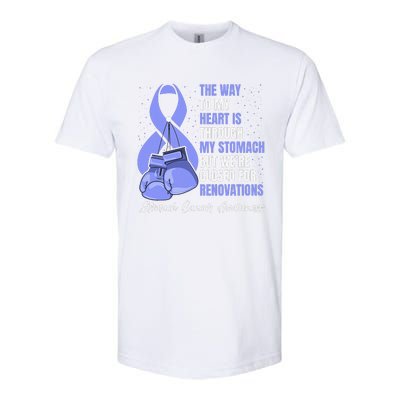 Stomach Cancer Awareness Warrior Periwinkle Ribbon Softstyle CVC T-Shirt