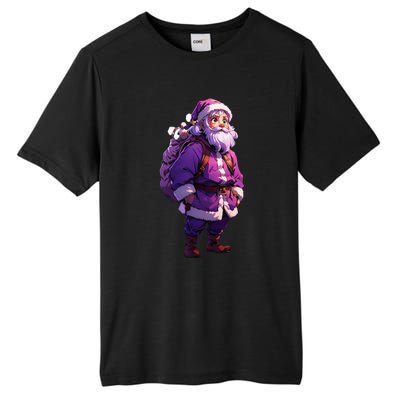 Santa Claus And Happy New Year Tall Fusion ChromaSoft Performance T-Shirt