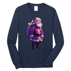 Santa Claus And Happy New Year Long Sleeve Shirt